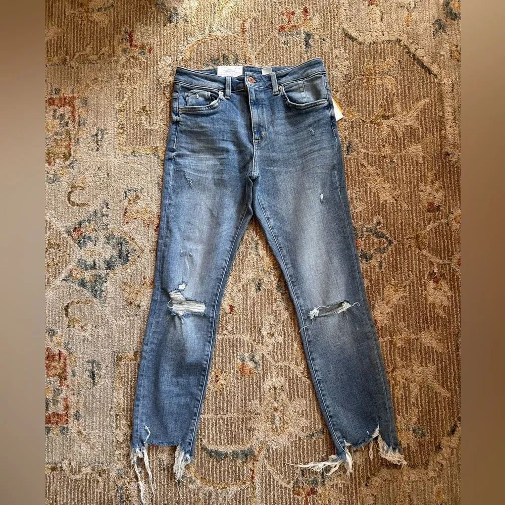 H&M Distressed Blue Jeans for Women